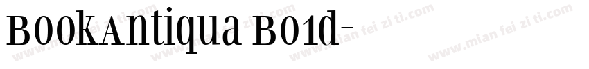 BookAntiqua Bo1d字体转换